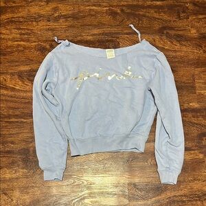 PINK Off the Shoulder Swearshirt